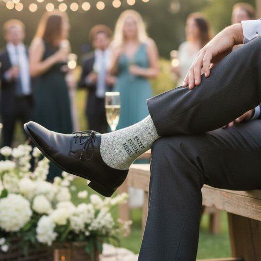 Chaussette Personalized Monogram Socks – Custom Men's Dress 