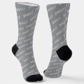 Chaussette Personalized Name Monogram Pattern (Angulaire)
