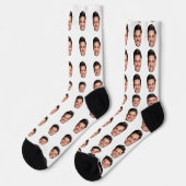 Chaussette Personalized Picture Socks with Custom Face Print  (Gauche)