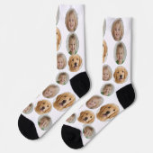 Chaussette Personalized Three-Photo Face Socks | Custom Gift (Gauche)