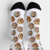 Chaussette Personalized Three-Photo Face Socks | Custom Gift (Haut)