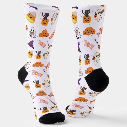 Chaussette Personnages d'Halloween mignons (Angulaire)