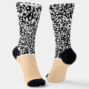 Chaussette Personnalisation de votre code QR Chaussettes amus
