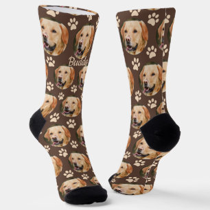 Chaussette Personnalisé Animaux de compagnie Photo Motif Nom
