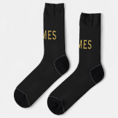 Chaussette Personnalisé avec le nom de famille ou le surnom (Gauche)