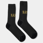 Chaussette Personnalisé avec le nom de famille ou le surnom (Droite)