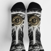 Chaussette Personnalisé "Bitcoin explosion" (Haut)
