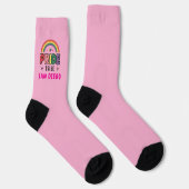 Chaussette Personnalisé City PINK LGBTQ+ Tride Rainbow Pride (Droite)