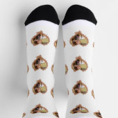 Chaussette Personnalisé Coeur élégant multi photo Socks (Haut)