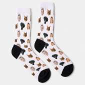 Chaussette Personnalisé Couette Famille Face 4 Photos (Droite)