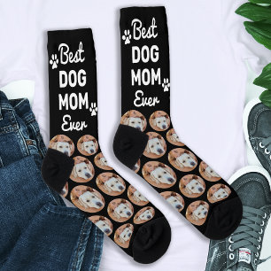 Chaussette Personnalisé DOG MOM Motif Personnalisé Animaux de