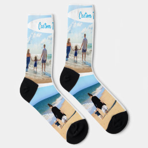 Chaussette Personnalisé Votre Photo Collage Chaussettes Texte