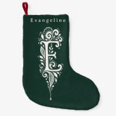 Chaussette personnalisée avec monogramme botanique (Devant)