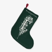 Chaussette personnalisée avec monogramme botanique (Devant (Accrochage))