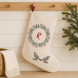 Chaussette personnalisée avec monogramme et couron