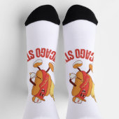 Chaussette Personnaliser Design Chicago Style Amoureux des ch (Haut)