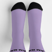 Chaussette Personnaliser LE NOM DE L'ÉQUIPE Pale Purple (Haut)
