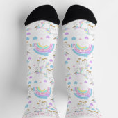 Chaussette Personnaliser mignon licorne magique (Haut)