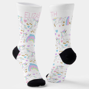 Chaussette Personnaliser mignon licorne magique