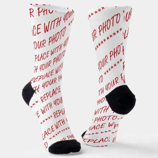 Chaussette Personnalisez ceci ! Ajoutez votre art ou photogra (Angulaire)