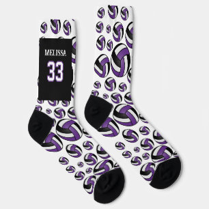 Chaussette Personnalisez les chaussettes de volley-ball viole