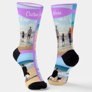 Chaussette Personnalisez vos sockets de collage photo avec du