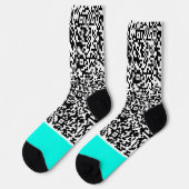 Chaussette Personnalisez votre code QR Chaussettes bleues Tur (Gauche)