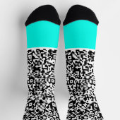 Chaussette Personnalisez votre code QR Chaussettes bleues Tur (Haut)