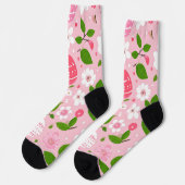 Chaussette Pétales et Œufs Peints (Gauche)