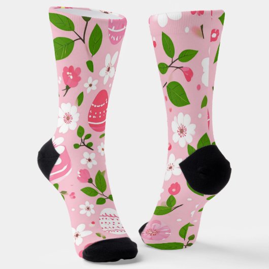 Chaussette Pétales et Œufs Peints (Angulaire)