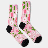 Chaussette Pétales et Œufs Peints (Droite)