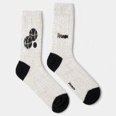 Chaussette Pétanque, Boules, Cochonnet et silhouette de boule (Droite)