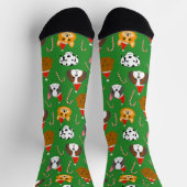 Chaussette Petit Chien Motif de Noël (Haut)