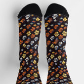 Chaussette Petit Motif aux fleurs colorées (Haut)