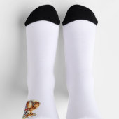 Chaussette Petit ours et son faon dans la neige (Haut)