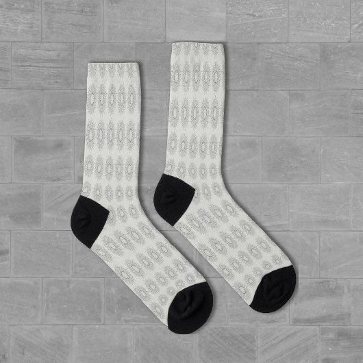 Chaussette Petite florale blanche tombée au motif rural