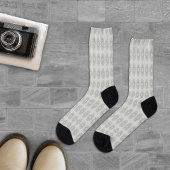 Chaussette Petite florale blanche tombée au motif rural