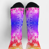 Chaussette Petites chaussettes de fleurs blanches (Haut)