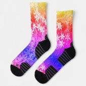 Chaussette Petites chaussettes de fleurs blanches (Gauche)