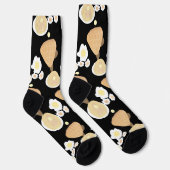 Chaussette Petits Déjeuners De Waffles De Crêpes Buffet De Fê (Droite)