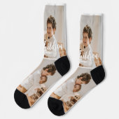 Chaussette Petits-enfants Customisés Photo Collage (Gauche)