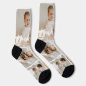 Chaussette Petits-enfants Customisés Photo Collage (Droite)