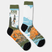 Chaussette Phare du port de Bar Park National Acadia (Droite)