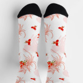 Chaussette Phoenix Oiseau Et Phoenix Fleur Motif Sans Faille (Haut)