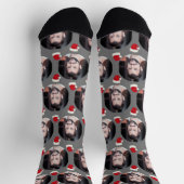 Chaussette Photo Boyfriend For Girlfriend Grey Christmas (Haut)