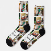 Chaussette Photo Collage le plus grand papa du monde (Gauche)