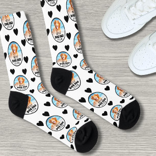 Chaussette Photo de chien personnalisée pour papa de chien