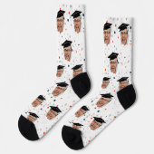 Chaussette Photo de fin d'études amusante (Gauche)