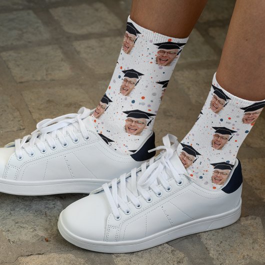 Chaussette Photo de fin d'études amusante