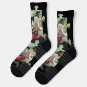Chaussette Photo de pièce de puzzle personnalisée Vous me com (Gauche)